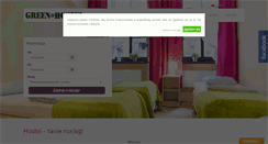 Desktop Screenshot of greenhostel.eu